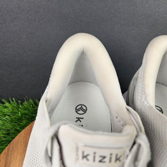 Kizik Athens Athletic Shoes Men\'s Size 8.5 Women\'s Size 10 Gray White Slip On main image 4